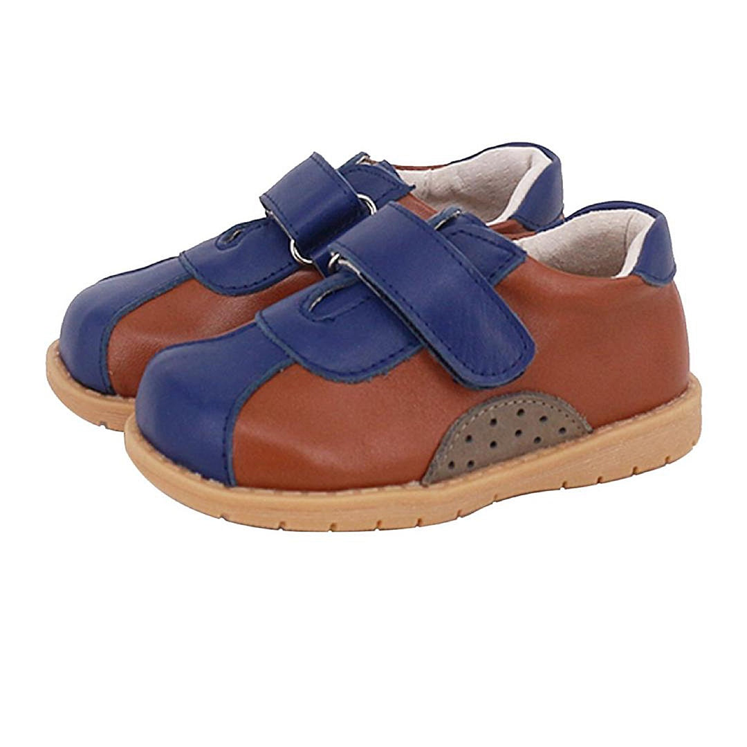 Camryn Leather Sneaker Chocolate and Navy