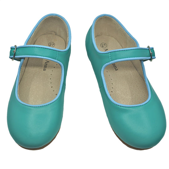 Atti & Anna Amelia Maryjane Shoe Teal Green