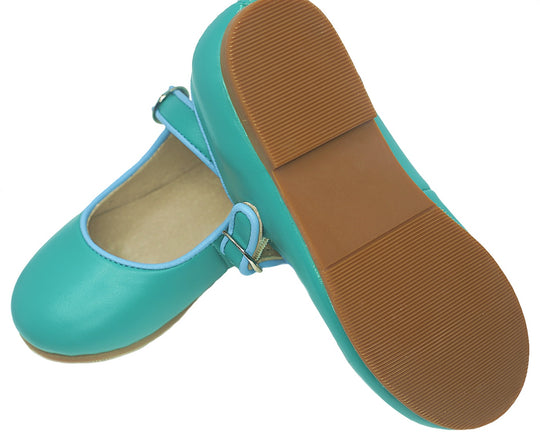 Atti & Anna Amelia Maryjane Shoe Teal Green