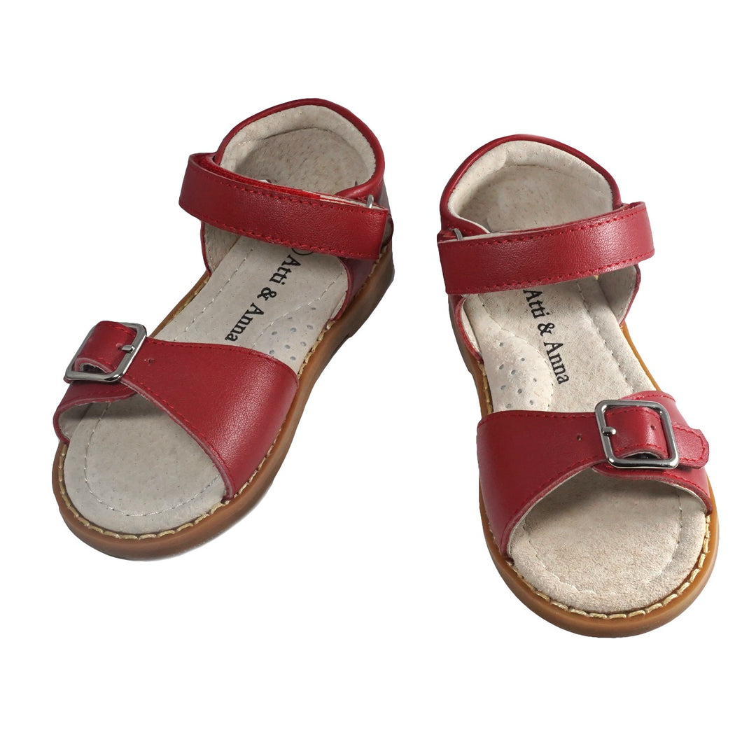 Atti and Anna Cam Unisex Sandal Red (Sizes 4-8)