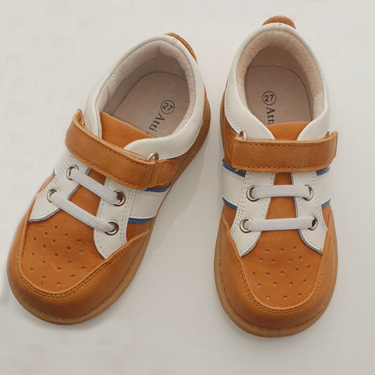 Atti and Anna Caleb Leather Sneaker Tan / Light Brown